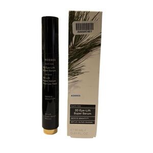 Korres Black and Gold 3D Eye-Lift Serum Black Pine New in box.